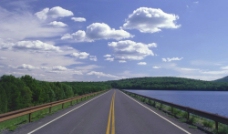 湖边高速公路图片