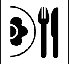 标识图形西餐餐具图形标识图片